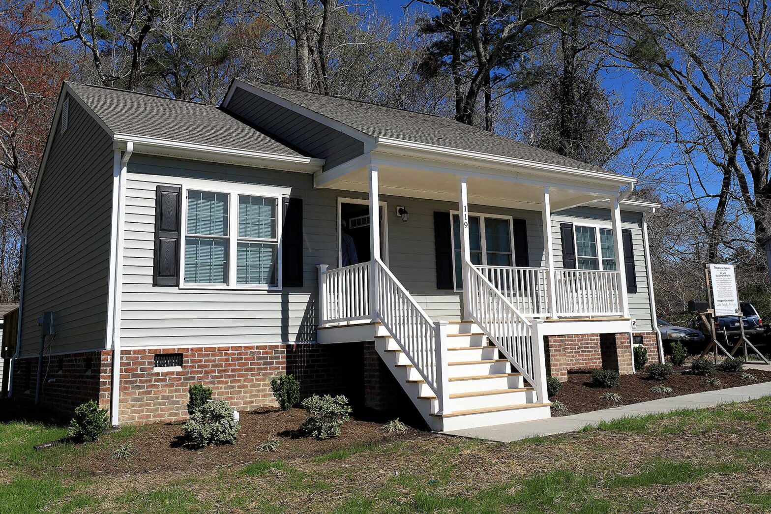 The Newby family was officially given their new Habitat for Humanity home in Williamsburg Tuesday March 30, 2021.