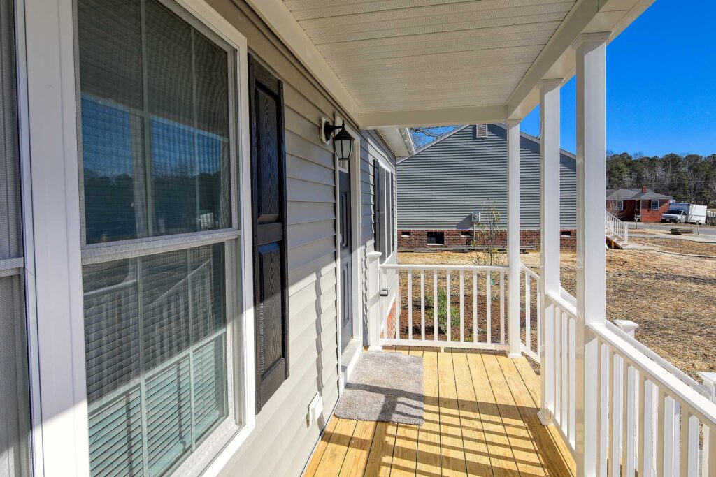 Habitat for Humanity home front porch