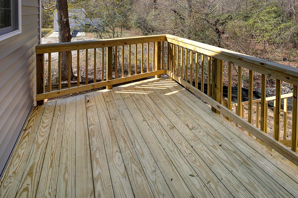 Back porch of the Habitat for Humanity home