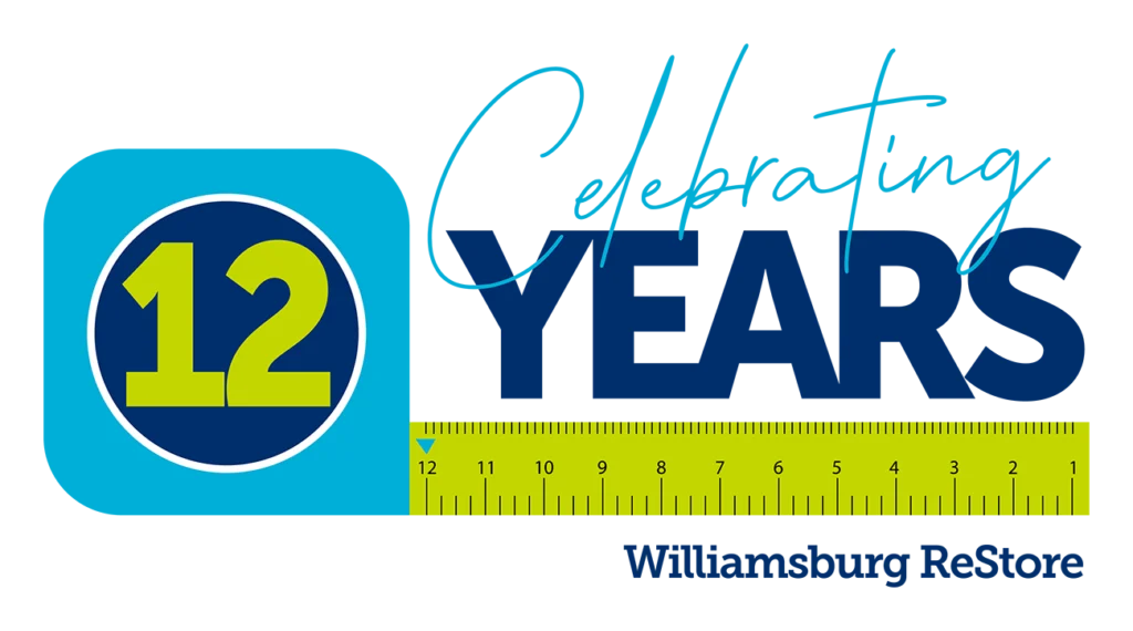 ReStore_12 Anniversary Williamsburg logo