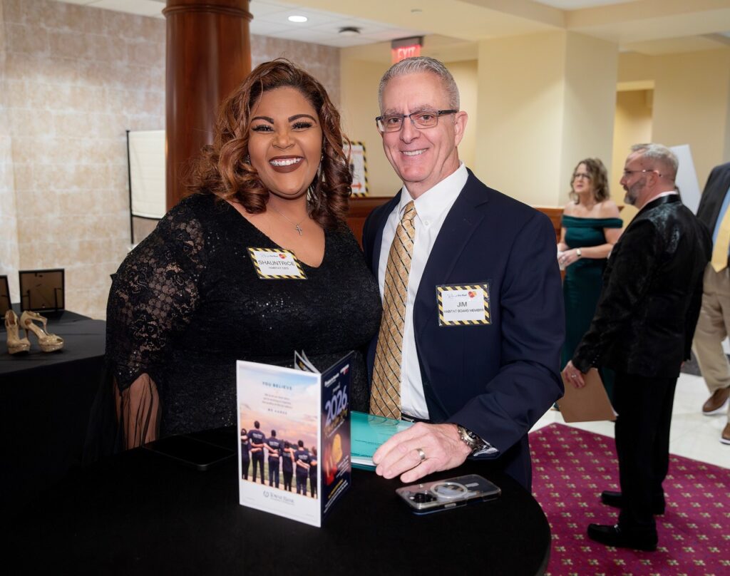 Habitat for Humanity Peninsula and Greater Williamsburg President/CEO posing with the Board Chair.
