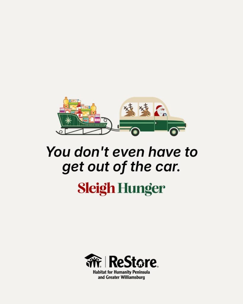 Sleigh Hunger Graphic Advertisement 2026 Food Drive