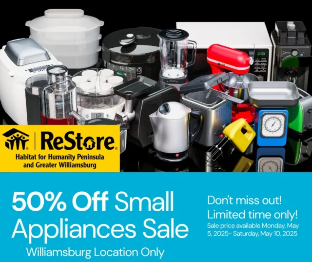 💥 Heads up, deal hunters! 💥
We're slashing prices in a big way this week at @restorepgw.burg— small appliances are 50% off from May 5th through May 10th!

Coffee makers, blenders, toasters, you name it—if it plugs in and fits on your counter, it's half off. Some exclusions may apply.

Swing by, stock up, and save some serious cash while this sale lasts! 🛒⚡️