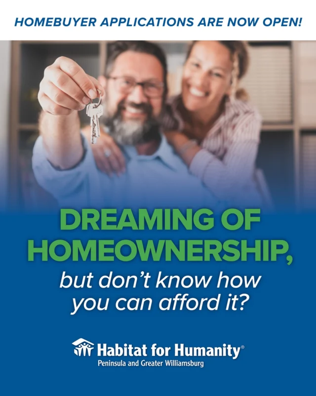 Homebuyer applications for 2025 are DUE THIS WEEK! Be sure to get your application in by April 30, 2025! Details available at link in bio!