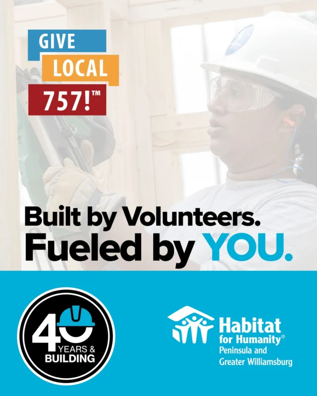 Our volunteers bring the heart and the hands. But none of it happens without you. Every wall lifted, every nail driven, every home completed — it all starts with the tools, supplies and support your donation provides. Let’s honor 40 years of giving back by hitting our $40,000 goal today. Any amount helps! Donate by visiting the link in our bio. #GiveLocal757