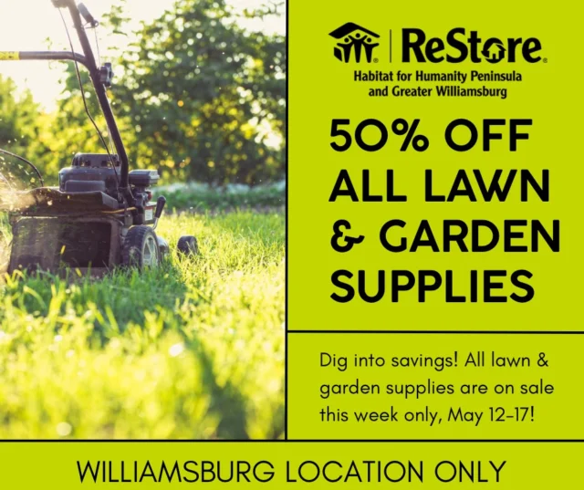 Spring into savings at @restorepgw.burg!🌸

From May 12–17, all lawn and garden supplies are on sale—just in time to refresh your outdoor space.

Whether you’re planting, pruning, or just playing in the dirt, we’ve got what you need to grow something great.

Stop by and stock yup before the week’s over!