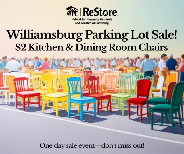 🪑✨ CHAIR-MANIA HITS TODAY ONLY AT @restorepgw.burg! ✨🪑

Take a seat — literally — for just $2 each at our Parking Lot Sale!

We’re clearing out kitchen & dining room chairs and passing the savings on to you. Stylish, sturdy, and ready for a new home — yours!

Come early for the best picks — when they’re gone, they’re gone!
